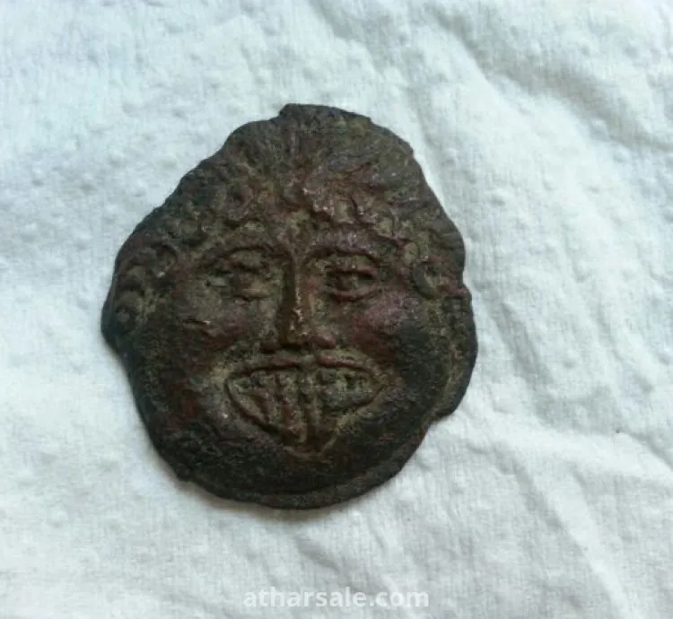 Ancient Greek Neapolis Bronze Coin For Sale