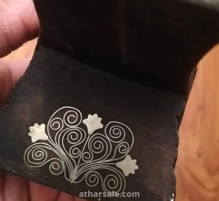 An old and heavy tray  with high silver plating.