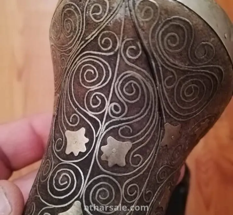 An old and heavy tray  with high silver plating.