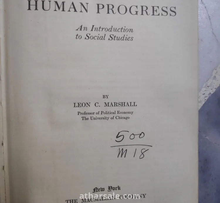 THE STORY OF HUMAN PROGRESS NEW YORK 1927 The macmillan company