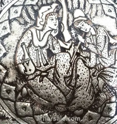 An old and heavy tray heritage