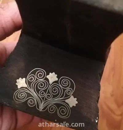 An old and heavy tray  with high silver plating. 5