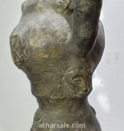A rare, antique Jewish jug, a unique piece, over 500 years old, made of metal surrounded by an unknown magnetic material and plated in gold. Height about 45 cm, weight over 5 kg.