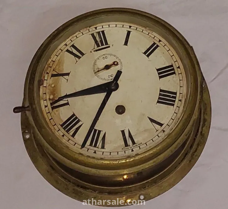 ساعة سفينة إنجليزية نادرة نحاسية عمرها مالايقل عن ٢٧٠ سنة