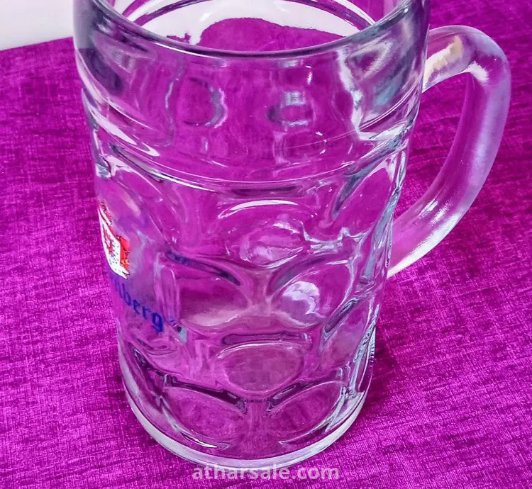 كأس انتيك من الزجاج النمساوي الاصلي المختوم سعة 1 لتر