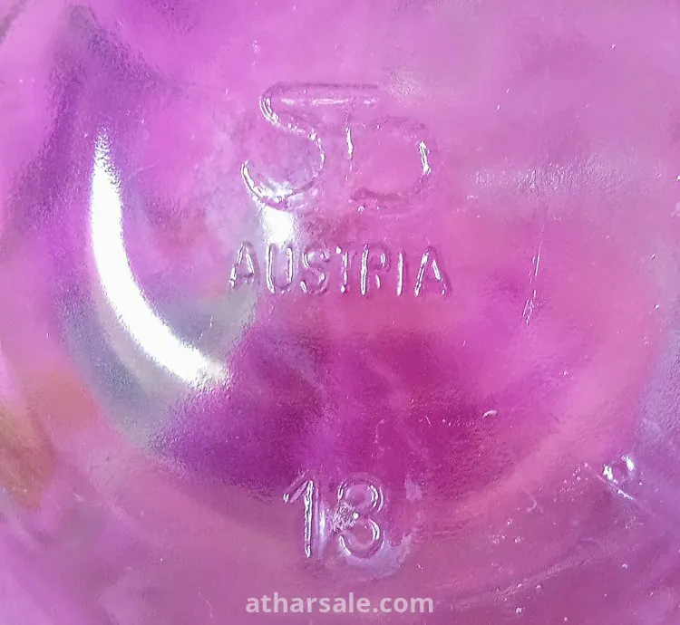 كأس انتيك من الزجاج النمساوي الاصلي المختوم سعة 1 لتر