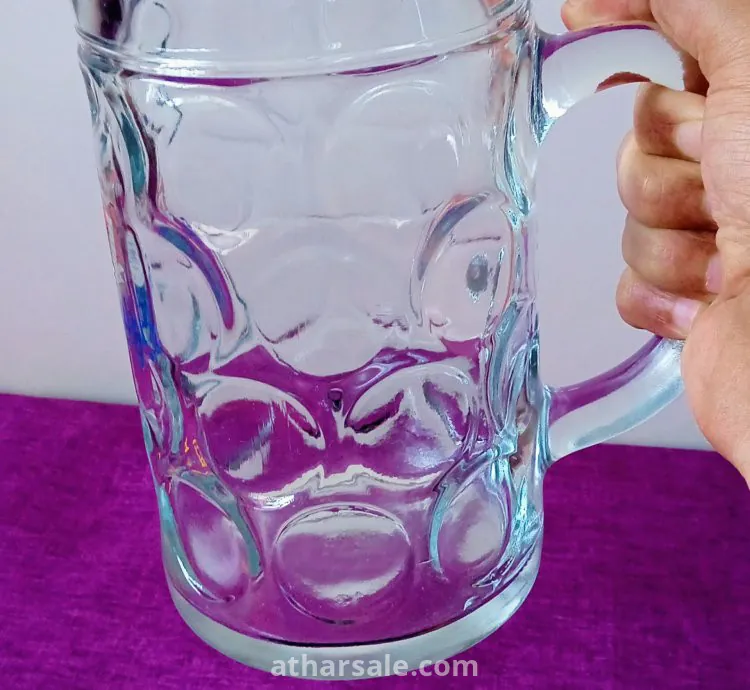 كأس انتيك من الزجاج النمساوي الاصلي المختوم سعة 1 لتر