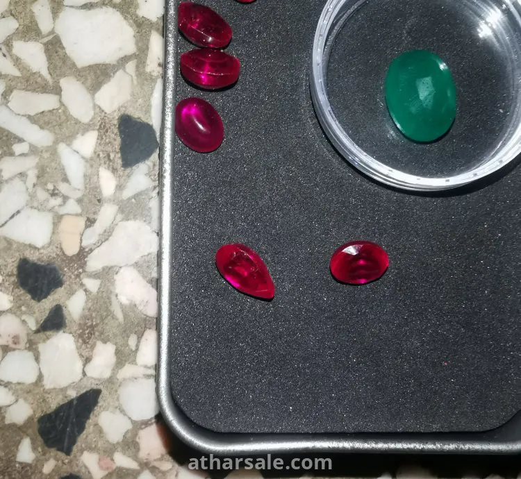 gemstones Emerald 7ct  Sapphire 2.5ct Ruby 2 / 2.5  /3.5 ct Low inclusions