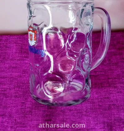 كأس انتيك من الزجاج النمساوي الاصلي المختوم سعة 1 لتر 7