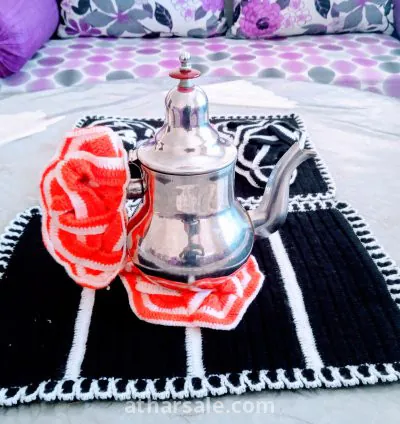 طقم سفرة مكون من 10 قطع يدوية الصنع من خيوط الصوف 6