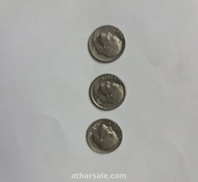 عملات أمريكية قديمة فئات مختلفة