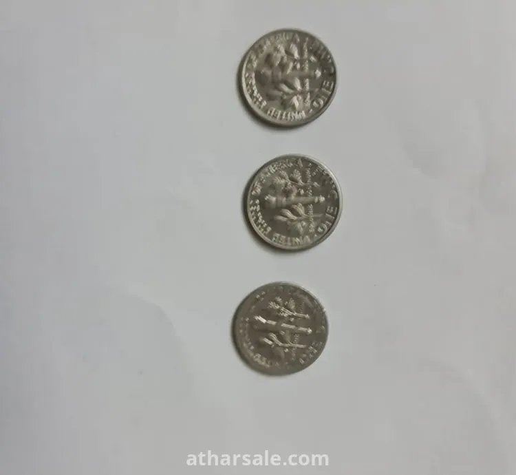 عملات أمريكية قديمة فئات مختلفة