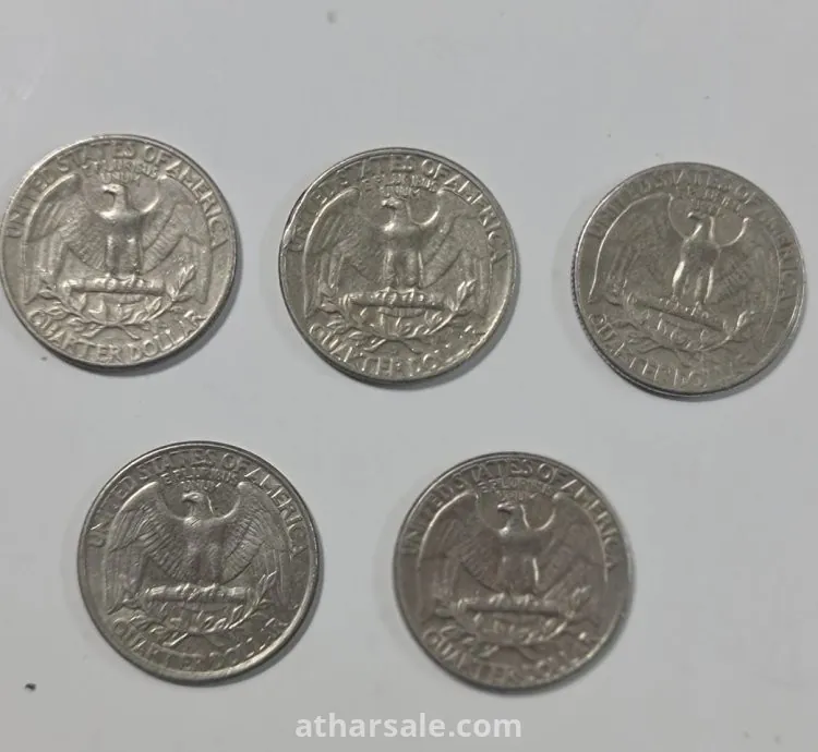 عملات أمريكية قديمة فئات مختلفة