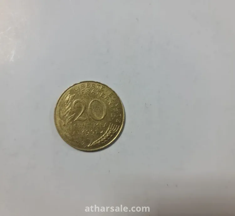 عملة نادرة 20 سنت فرنسي