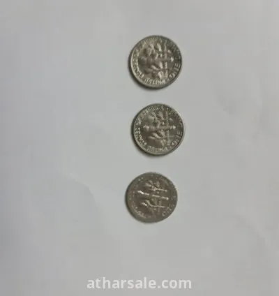 عملات أمريكية قديمة فئات مختلفة