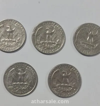 عملات أمريكية قديمة فئات مختلفة