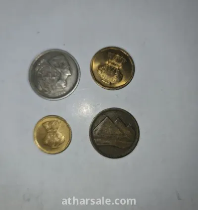 عملات معدن نادرة مصرية اعوام مختلفة 3