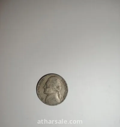 عمله امريكية نادره بقيمه 5 سنت من عام 1963 عليها رسم لجيفرسون نيكل