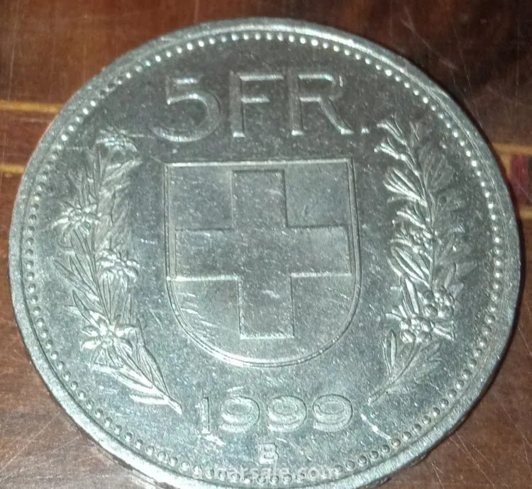 عملة سويسريا نادرة من التسعينات