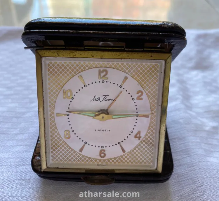 Seth Thomas Vintage Travel Alarm Clock – 7 Jewels (Made in Germany)