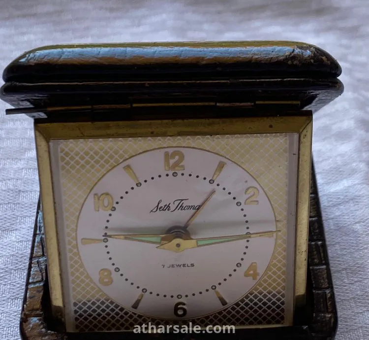 Seth Thomas Vintage Travel Alarm Clock – 7 Jewels (Made in Germany)