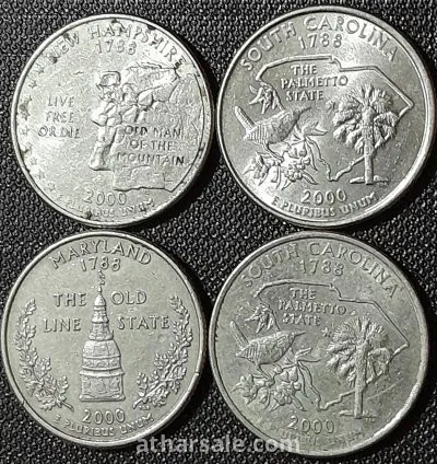 طقم عملات ربع دولار أمريكي تذكاري 2000