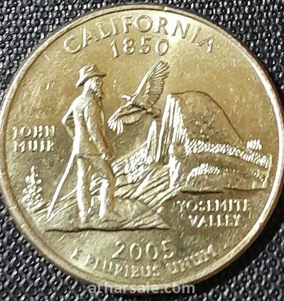 ربع دولار أمريكي تذكاري مطلى بالذهب 2005