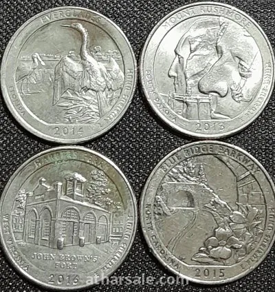 طقم ربع دولار أمريكي تذكاري ( تسلسل )