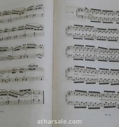 نوت موسيقية أصلية من القرن التاسع عشر 9