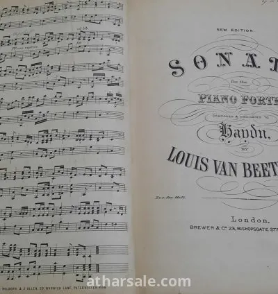 نوت موسيقية أصلية من القرن التاسع عشر 8