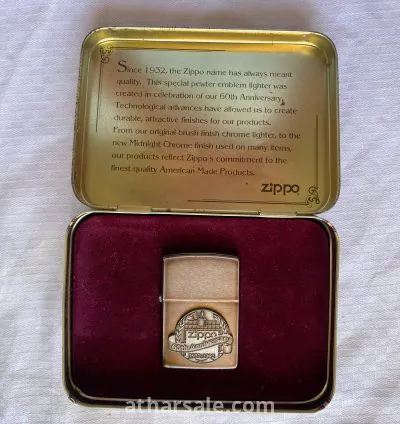 ولّاعة Zippo أصلية إصدار الذكرى الـ60 (1932–1992) 3