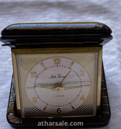 Seth Thomas Vintage Travel Alarm Clock – 7 Jewels (Made in Germany)