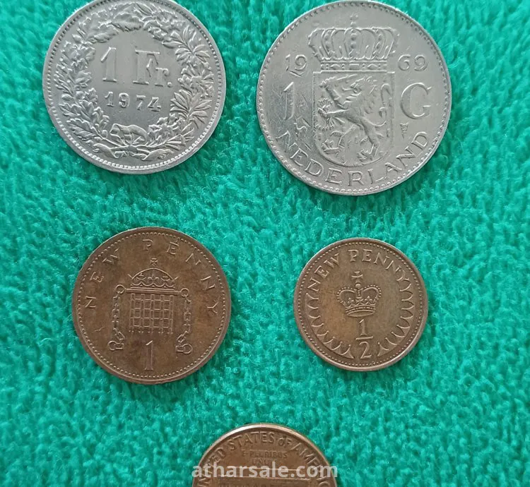 عملات نادرة بريطانية و هولندية و امريكية