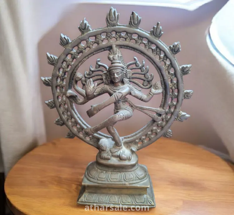 تمثال هندي انتيك مصنوع من البرونز