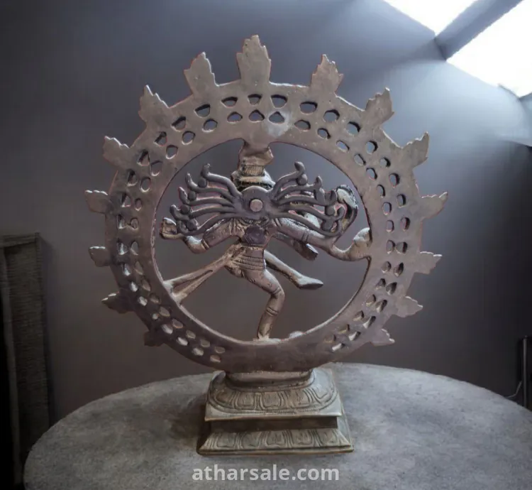 تمثال هندي انتيك مصنوع من البرونز