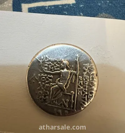 درهم فضة سلوقي نسخة طبق الاصل 3