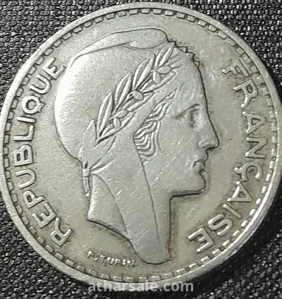 100 فرنك جزائرى إصدار عام 1952