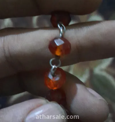 عقد واتسيال من العنبر البولونى والفضة 4