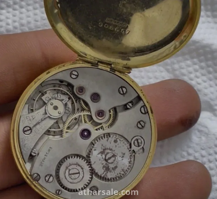 ساعة جيب قديمة ميكانيكية GALCO — تصميم كلاسيكي نادر بحالة ممتازة