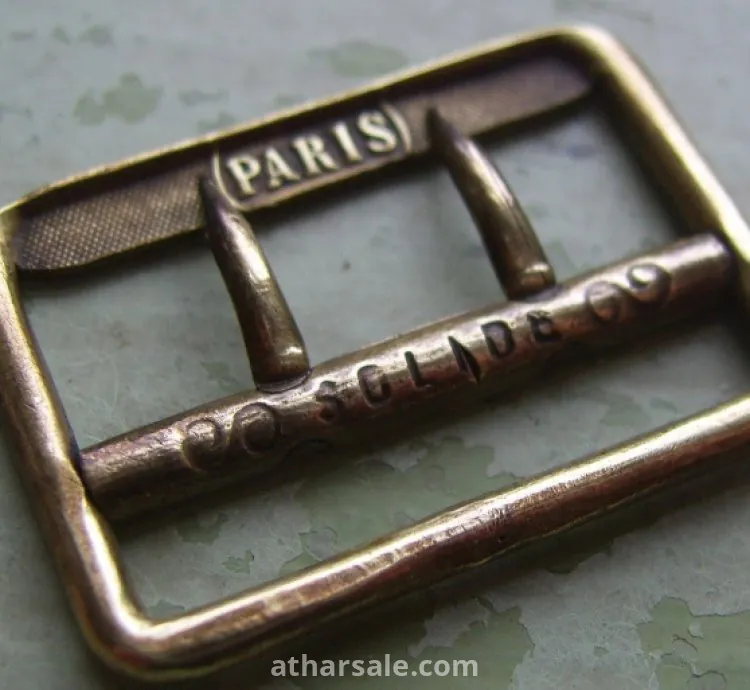 مشبك نحاسي عتيق/عتيق 1872 - باريس - "صلب