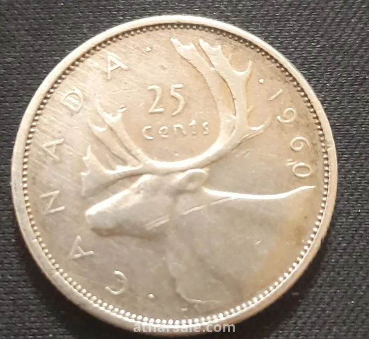 عملة نادره ربع دولار فضة 1960