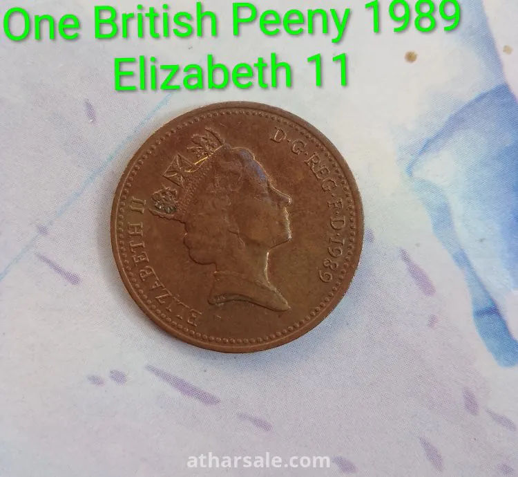 British coin for queen Izabell II