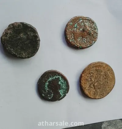 عملات من النحاس والبرونز تعود إلى العهد الروماني القديم