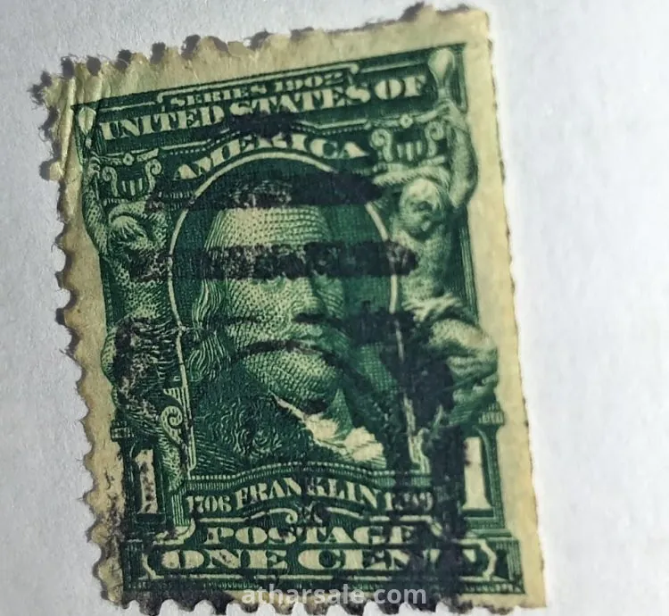 طابع امريكي قديم ١٩٠٢