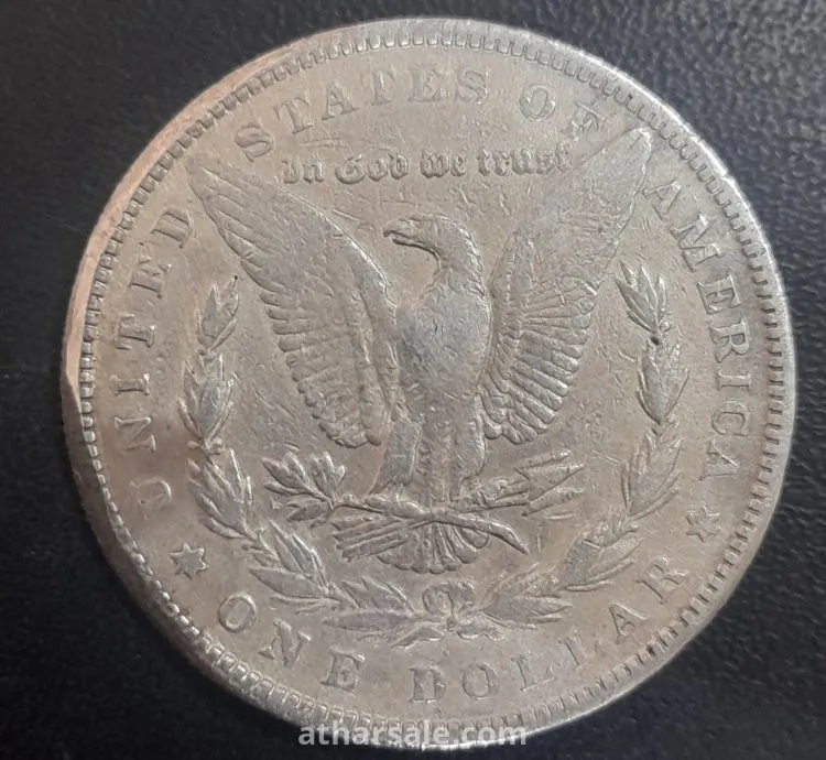 ٣ دولار امريكي مورجان فضة