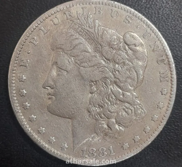 ٣ دولار امريكي مورجان فضة