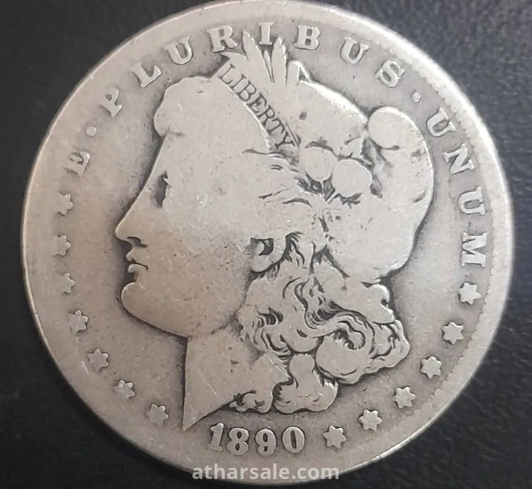 ٣ دولار امريكي مورجان فضة