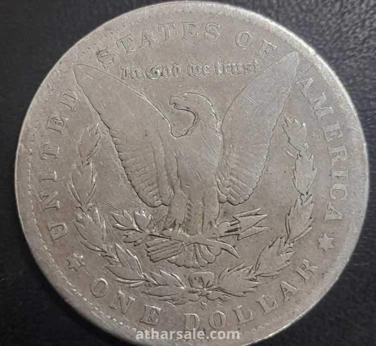 ٣ دولار امريكي مورجان فضة