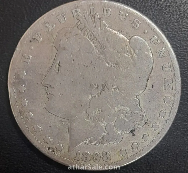 ٣ دولار امريكي مورجان فضة