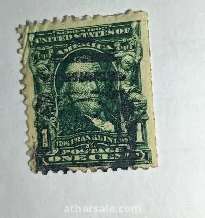 طابع امريكي قديم ١٩٠٢